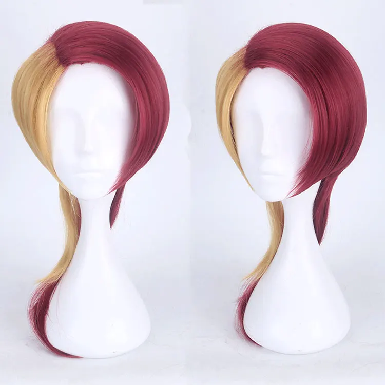 Косплей парик драгоценный камень кантри бриллиант циннабар фосфор лист Круглый