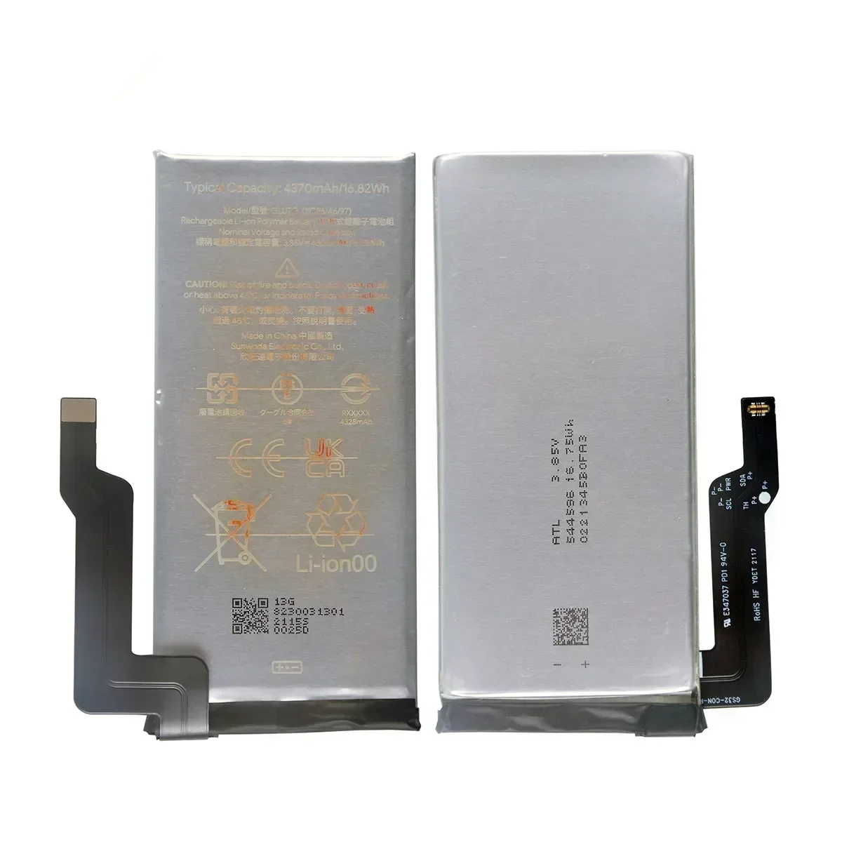 100% оригинальный запасной аккумулятор GLU7G 4370 мАч для Google Pixel 6A Pixel6 A оригинальные