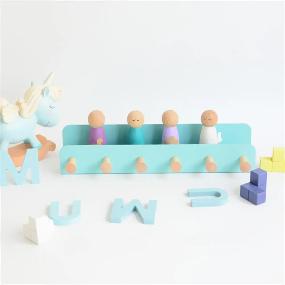 

Lightweight Attractive Heavy Load Coat Hanger Iron Wall Shelf Hooks Eco-friendly for Children's Room