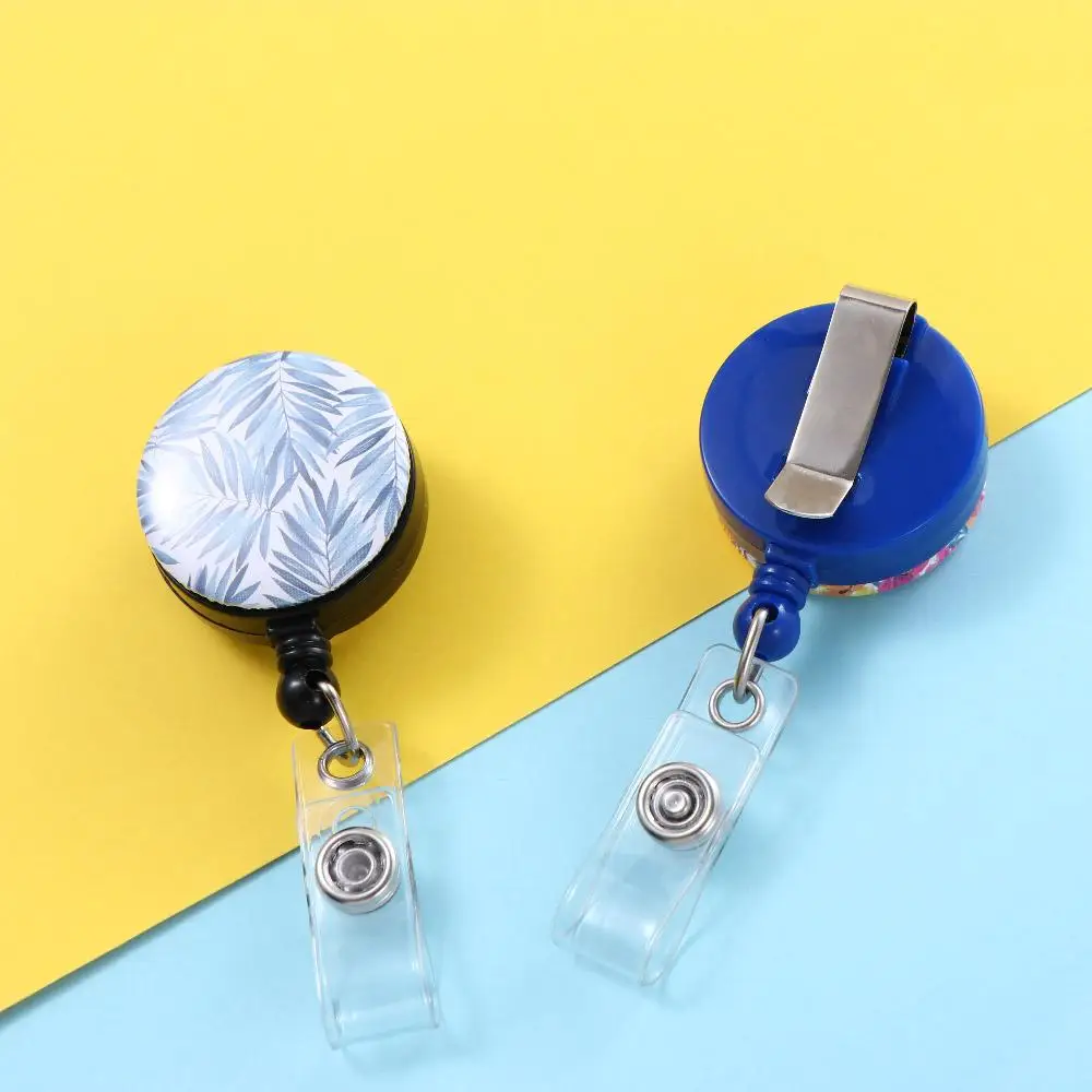 

For Hospital Doctor ID Card Decorative Employee Name Work Card Clips Badge Holder Nursing Badge Reel Retractable