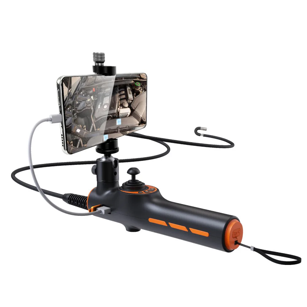 

New 360 degree borescope camera, articulating borescope with Android and IOS dual systems, high temperature alarm Car borescope
