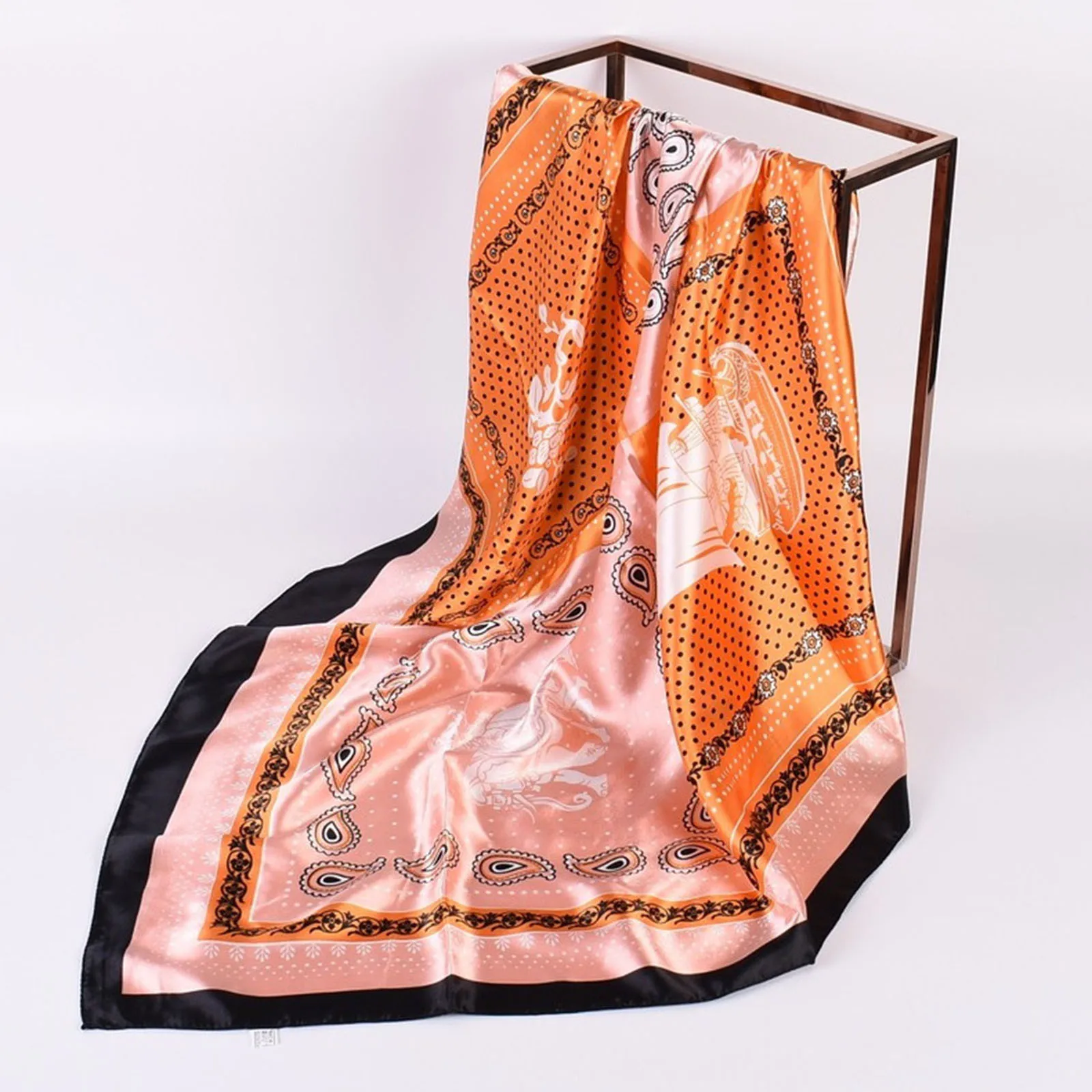 

Satin Scarf for Women Shawls And Wraps for Dresses Silk Printed Thin Scarfs for Women Lightweight Lace Plain Chiffon Scarf