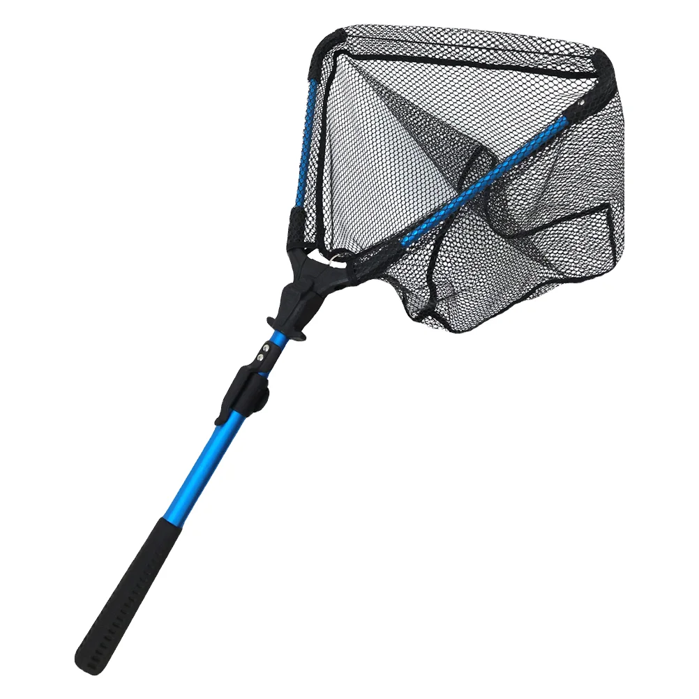 

Net Fishing Nets Fish Landing Foldable Bait Mesh Kids Catcher Pole Nylon Trout Carp Catching Tank Beach Floating Suppply