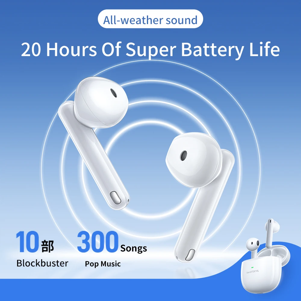 Беспроводные наушники SmartDevil TWS с поддержкой Bluetooth 5 2 оригинальные стереонаушники