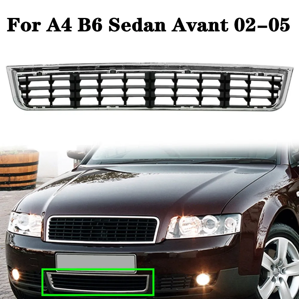 

Car Front Lower Bumper Center Grille Grill Cover For Audi A4 B6 Sedan/Avant 2001 2002 2003 2004 2005 Exterior Parts 8E0807647