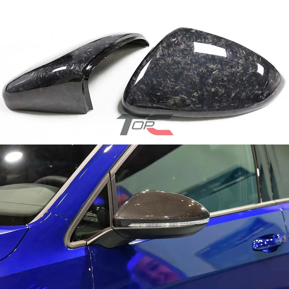 

Колпачки для бокового зеркала заднего вида TOPC из углеродного волокна для Volkswagen VW Golf 7 R MK7 7,5 GTI 2013-20 Touran L 2016-19