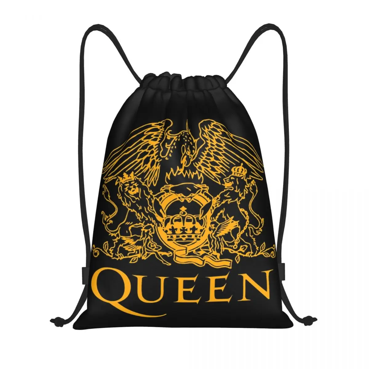 Freddie Mercury Queen Drawstring Bags Women Men Foldable Gym Sports Sackpack Rock Band Shopping Backpacks