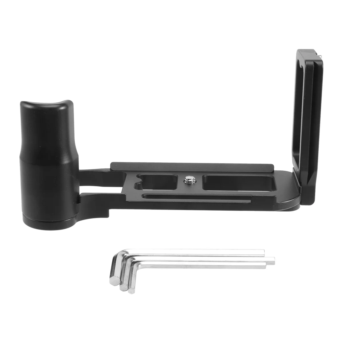 

Quick Release L Plate Vertical Hand Grip Holder Bracket Double Handle for DF DSLR Camera Black