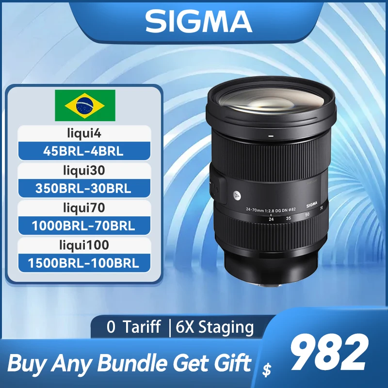Объектив Sigma 24-70 мм F/2 8 DG DN для камеры с большой апертурой и полнокадровым