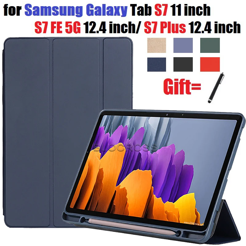 

New Case for Samsung Galaxy Tab S8+/Tab S7 FE/S7+ 12.4 Inch/S8 ultra14.6 SM-T730 X800 S7 Plus T970 S7 S8 11 T870 X700 Cover Case
