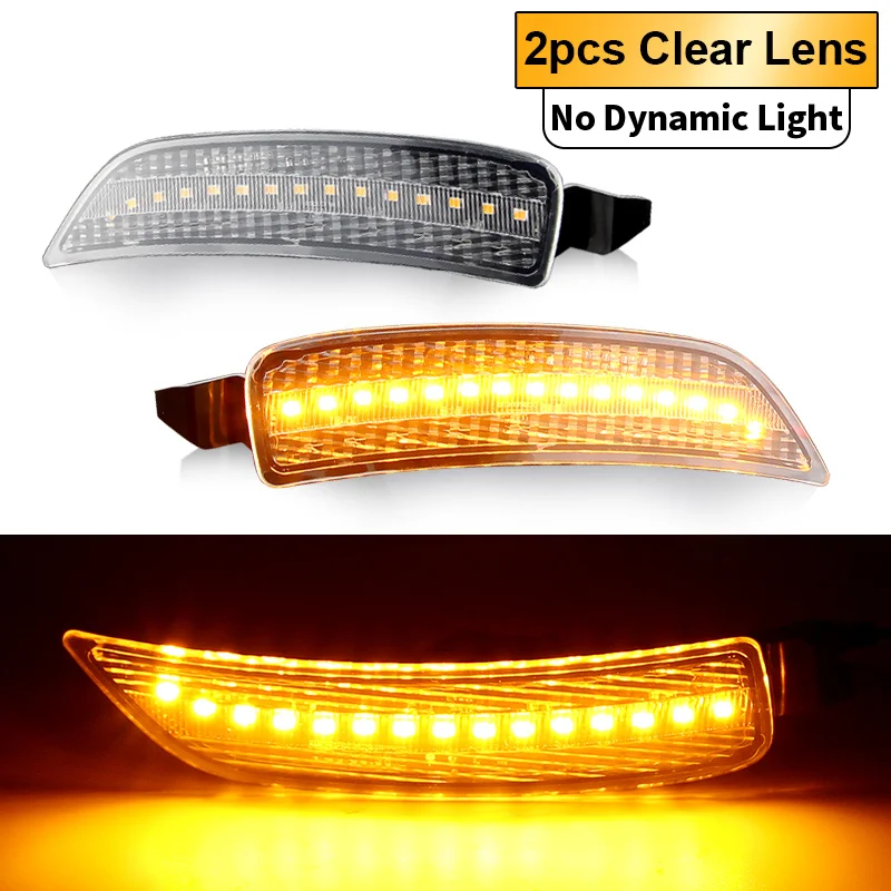 2 шт. для Mazda Miata MX5 ND 2016-2020 светодиодный передний янтарный боковой габаритный фонарь на крыло, отражатель бампера, указатель поворота Mazda ND Canbus