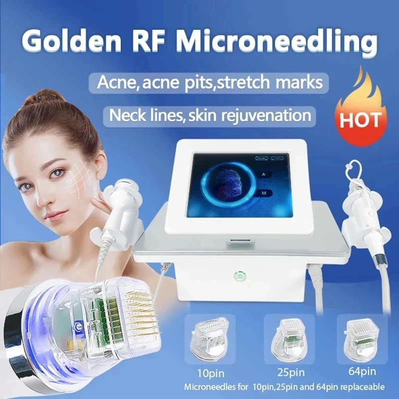 

2022 R-F Fractional Microneedle Machine 2 in 1 with Cold Hammer RF Frequency Skin Tightening Acne Scars Stretch Marks Removal