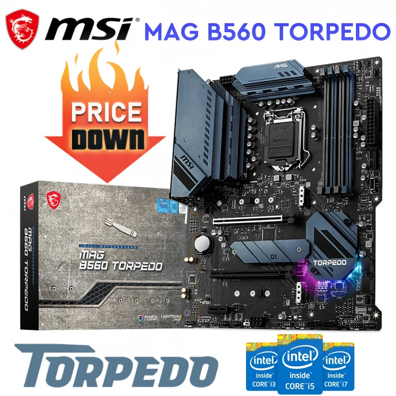 Материнская плата MSI mag b560 Torpedo. Маг b560 Торпедо. MSI mag b560 Torpedo сокет. MSI mag b560 Torpedo LGA 1200.