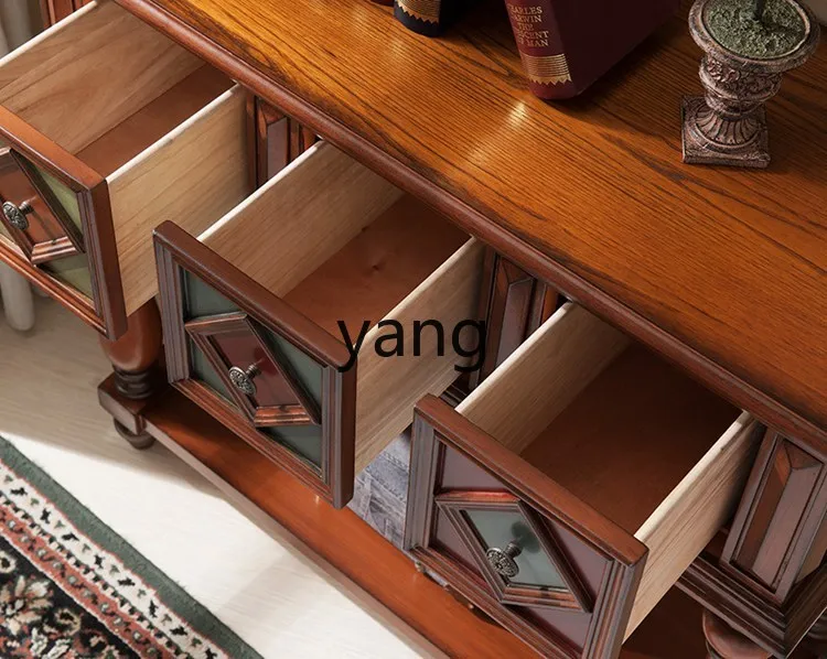 YJQ Xuanguan стол с подставкой маленький Выдвижной столик мебель из массива дерева