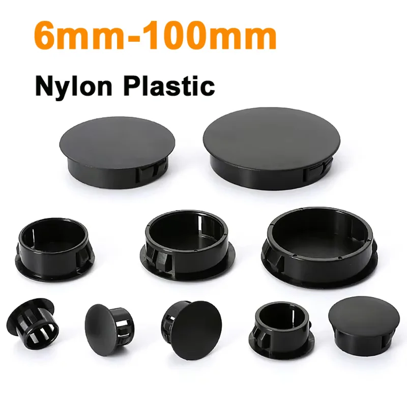 

Черные нейлоновые заглушки для отверстий 6-100 мм