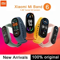 xiaomi mi band 6 smart bracelet 5 color 1 56 amoled colorful screen blood oxygen fitness traker heart rate bluetooth smart band