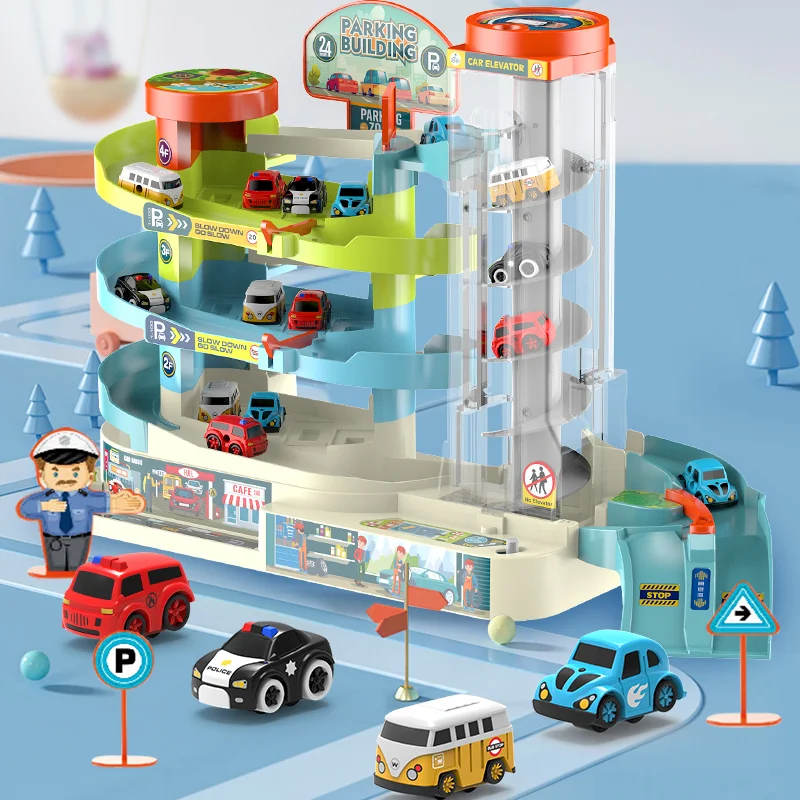 

Игрушка-трек электрическая для парковки, настольная игрушка для детей, гоночный рельс, поезд, трек, механическое приключение, подарок для детей