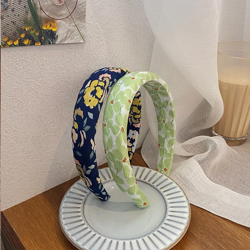 Повязка для волос в пасторальном стиле с широкими боками девочек |