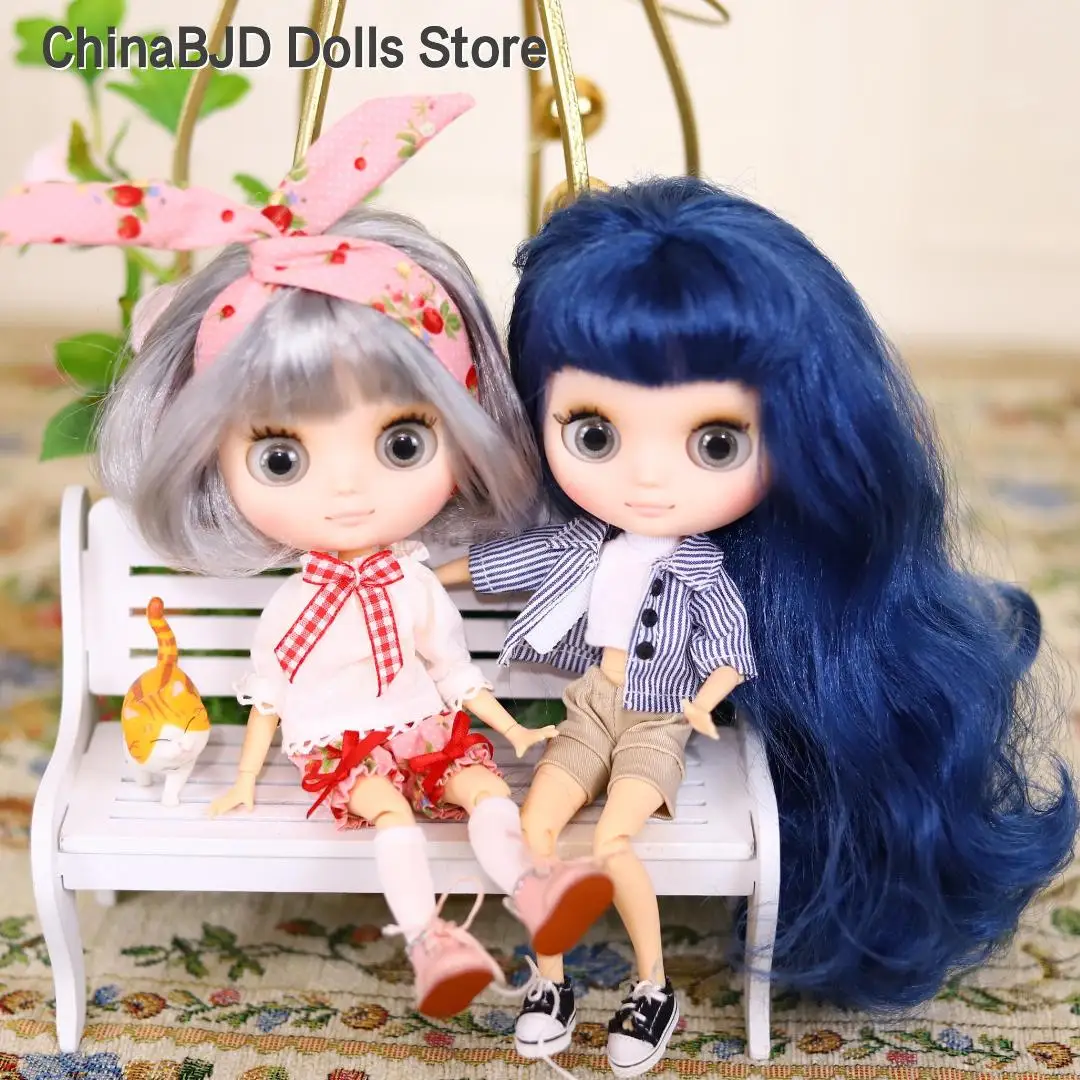 ICY DBS Blyth Middie Doll Joint Body 20CM Customized Doll Nude doll or Full Set Includes Clothes & Shoes DIY Toy Gift for Girls
