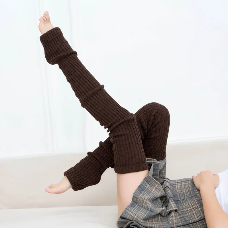 

Чулки Cover Socks Warming Foot Over Socks Boot Winter Warmers Up Knit 70cm Korean Knee Women Pile Girl Leg Lolita Yoga