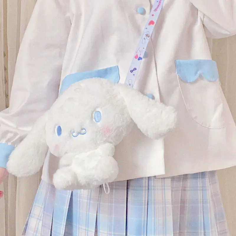 

Новинка Sanrio Cinnamoroll Женская японская Лолита Милая женская сумка-мессенджер с сердцем Kawaii мультяшный Кошелек для монет кукла рождественский ...