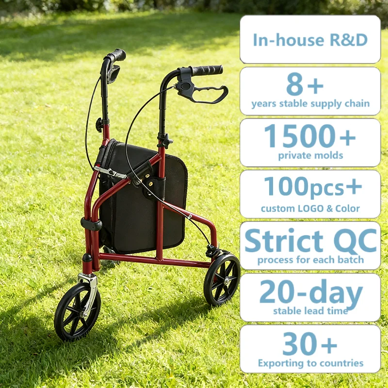 Фото Прогулочный стул-роллатор Simplywalk Steel 136 кг, стандартный, для дома, для пожилых людей, MDR CE, с возможностью индивидуализации бренда №1