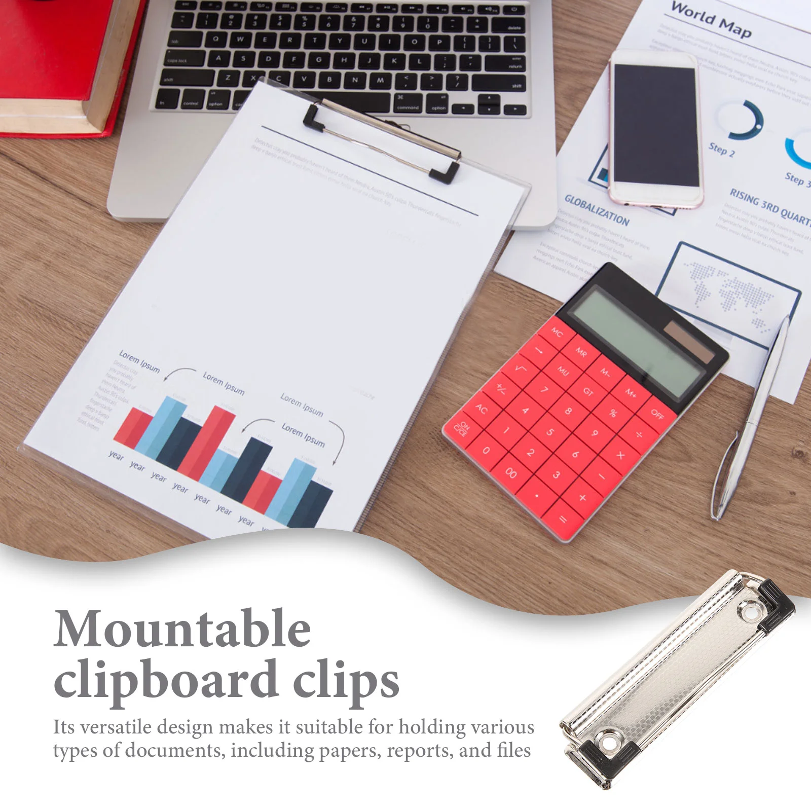 Рисунок 2 - металлические зажимы для канцелярских