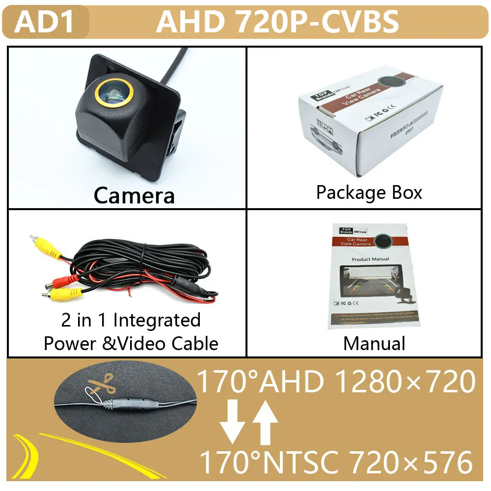 

Автомобиль AHD 1080P 170 ° Автомобильная камера заднего вида с золотым объективом для Cadillac SRX 2010 2011 2012 2013 2014 2015 2016, монитор заднего вида