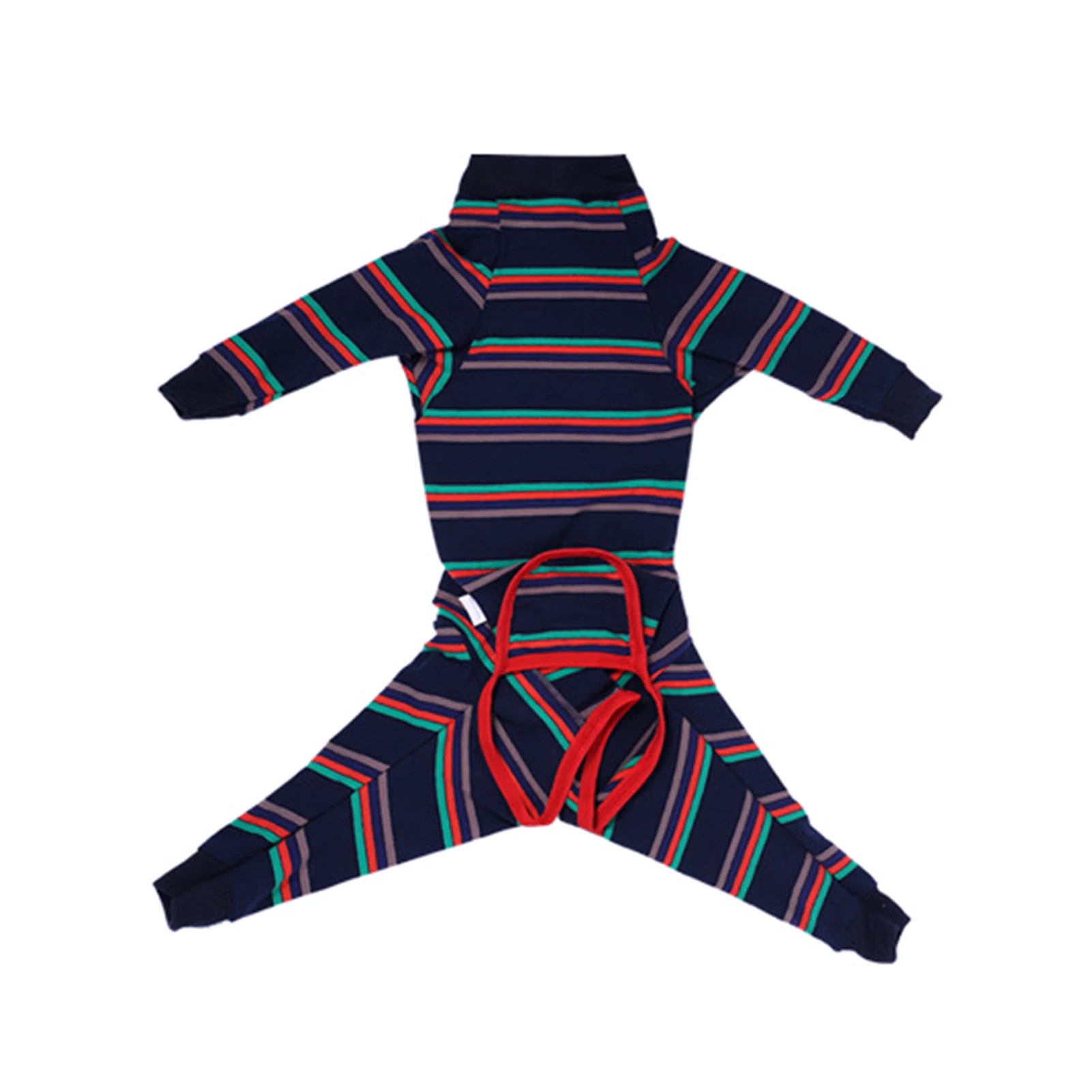 

Пижама для собак с длинным рукавом, стильная удобная стильная Пижама для постхирургии, не линяет, полностью покрывает тело