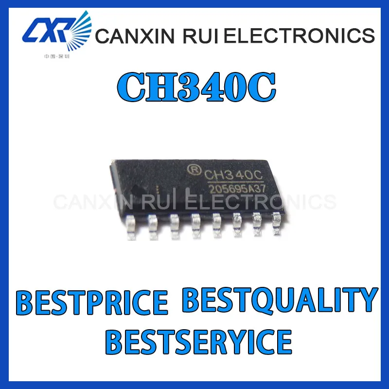 

100% new origina CH340C USB serial port IC chip, built-in Crystal Oscillator, Chip Sop16