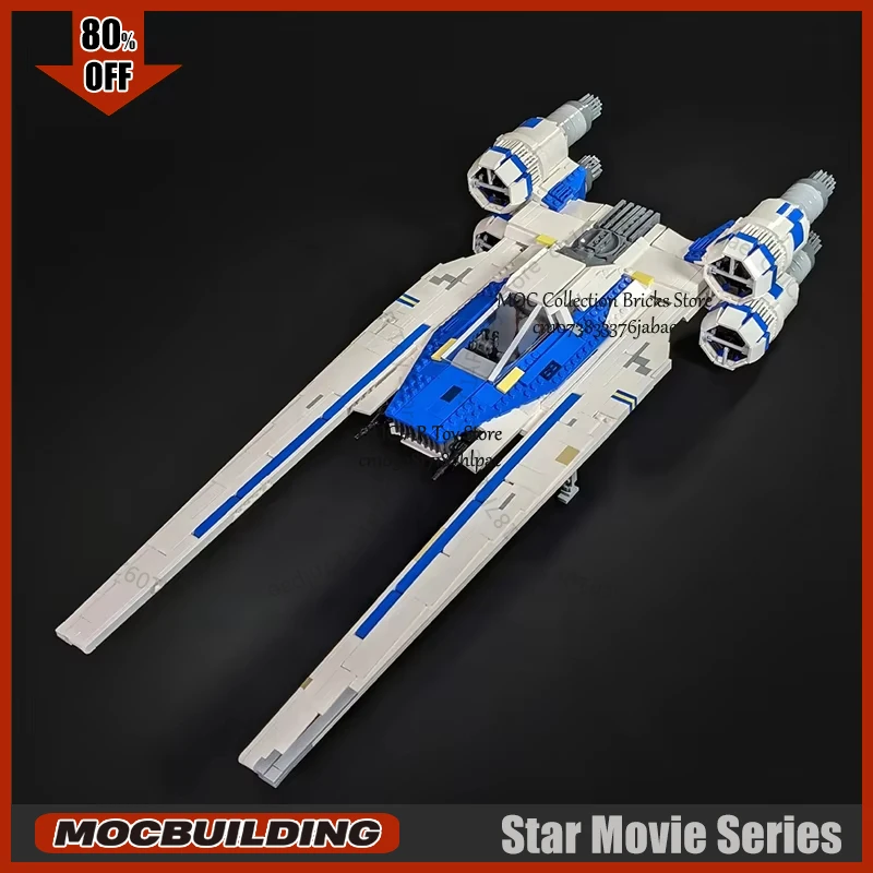 Фото Фильм Сцена MOC Строительный Блок U Модель Крыло Starfighter Технология Кирпичи DIY Сборка Коллекция Космический корабль Игрушки Рождественские подарки №2