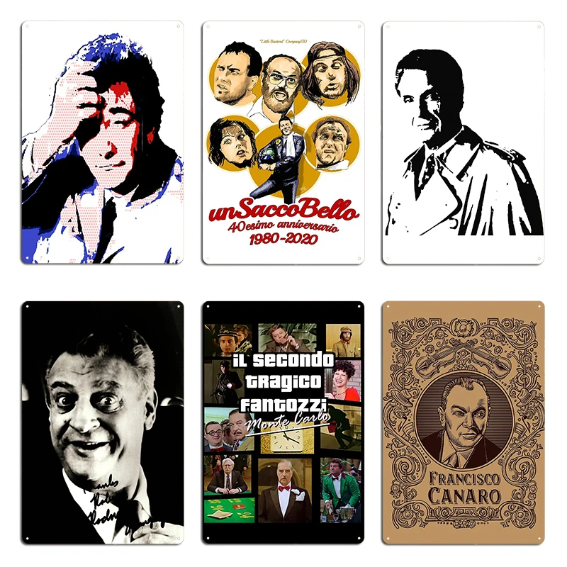 Il Secondo Tragico Fantozzi The Second Tragic металлическая табличка постер персонализированный