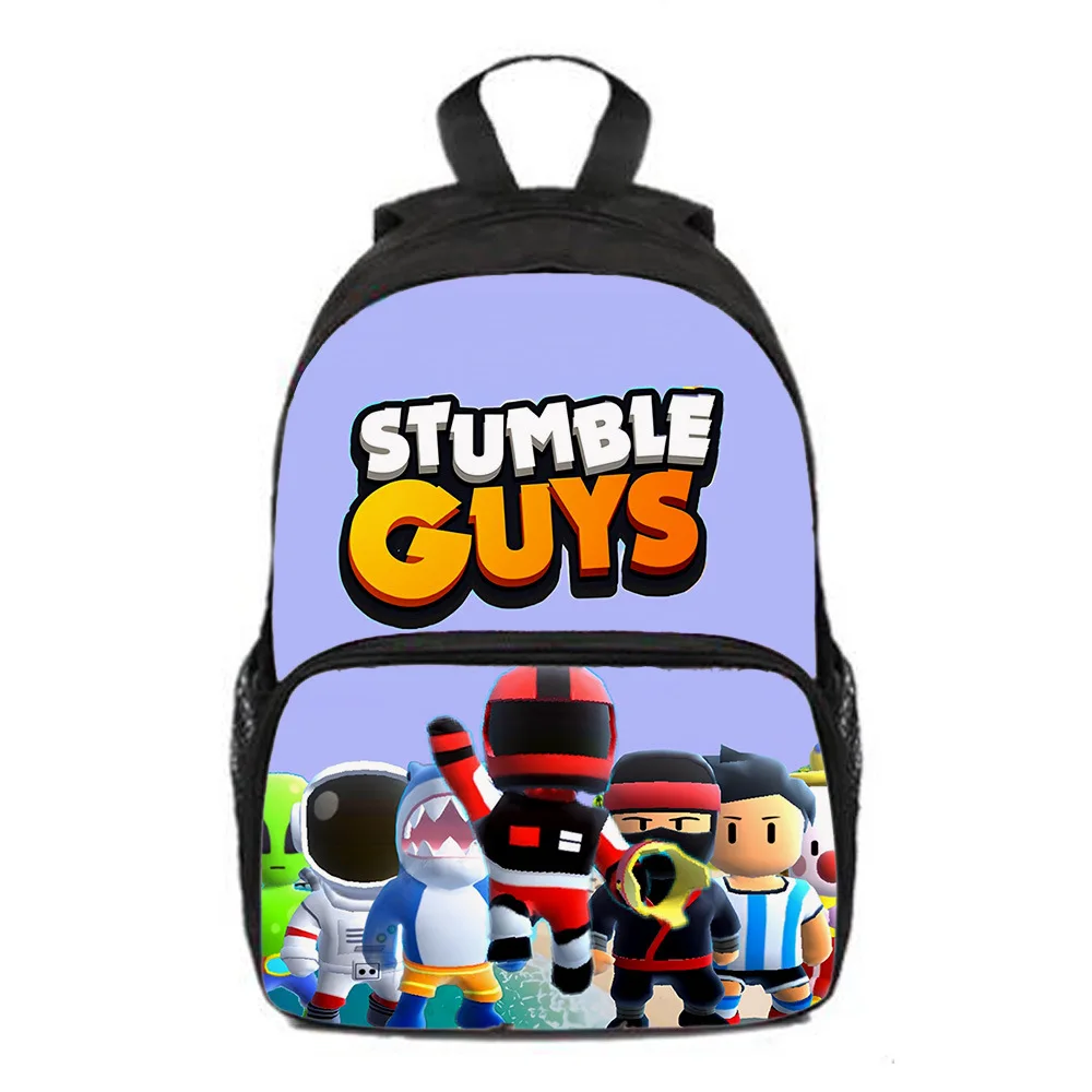 

3D New Stumble Guys Collision Party School Bag Casual Durable Backpack Primary and Secondary School Kindergarten Backpack