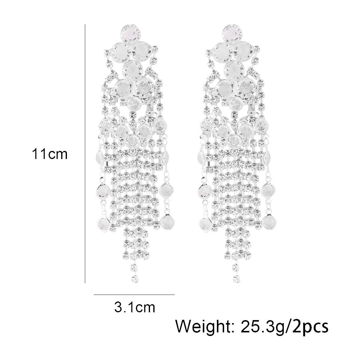 Прозрачные Серьги ZAA со стразами бриллиантовые серьги с кисточками для женщин
