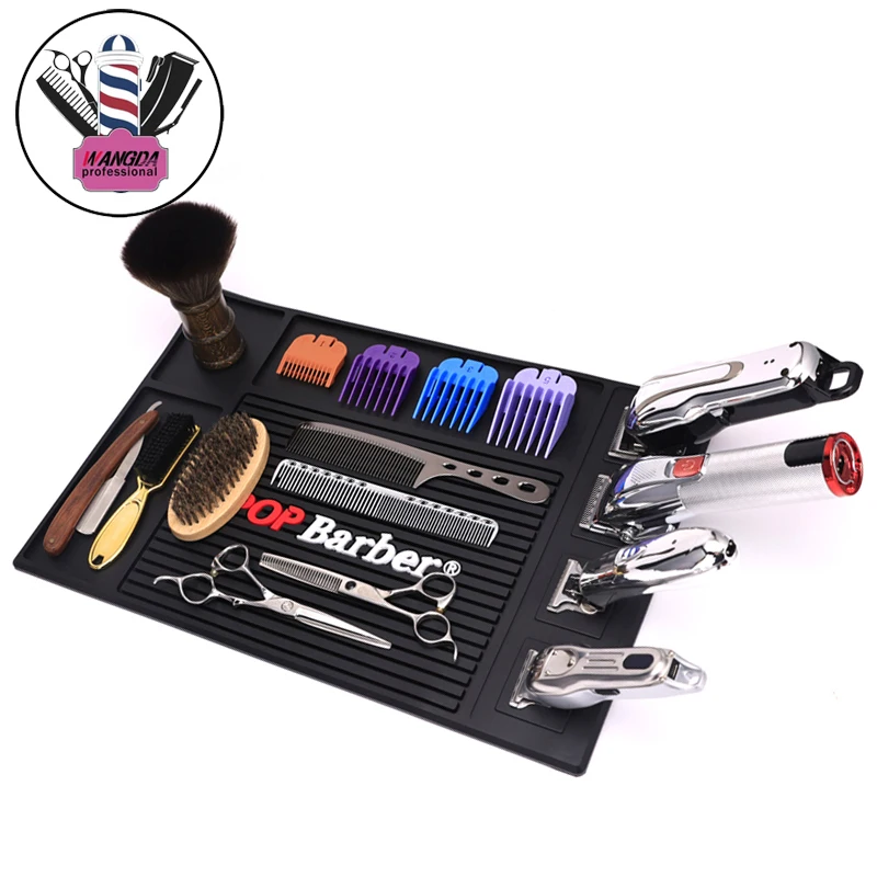 

Antiskid Magnetic Hairdressing Tools Storage Cushion Barbershop Hair Cutting Clippers Scissors Display Pad Heat Resistant Mat