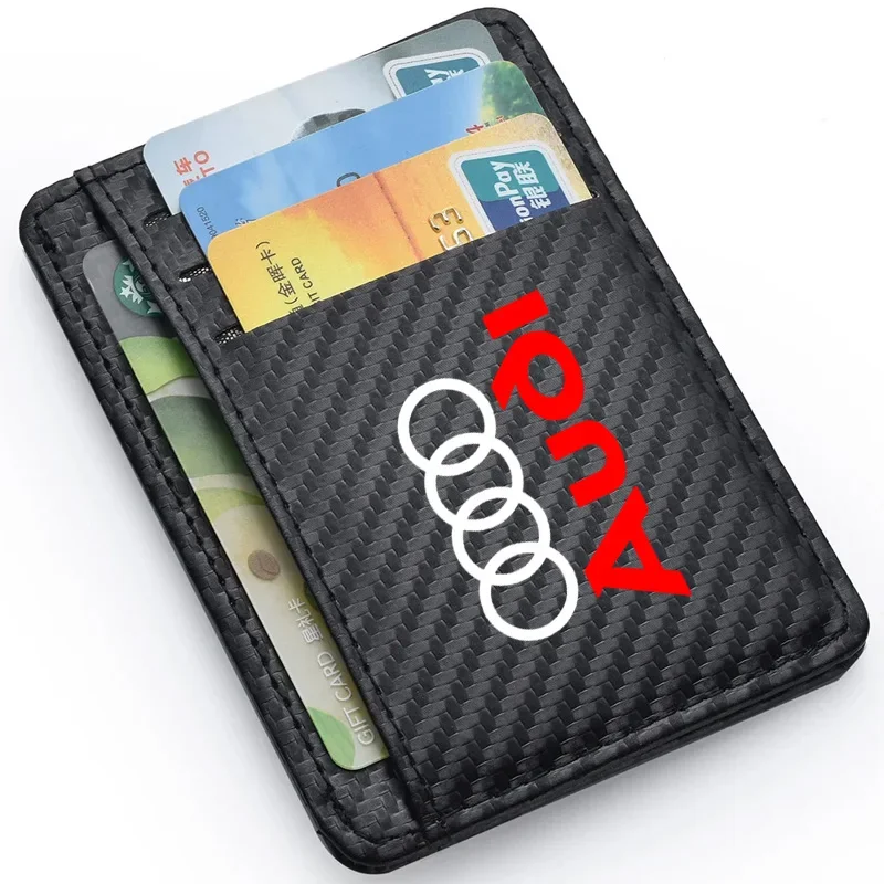 Портативные кожаные кошельки с RFID-блокировкой для Audi Sline A1 A3 A4 A5 A6 A7 A8 Q2 Q3 Q5 Q7 Q8 TT S1 S3