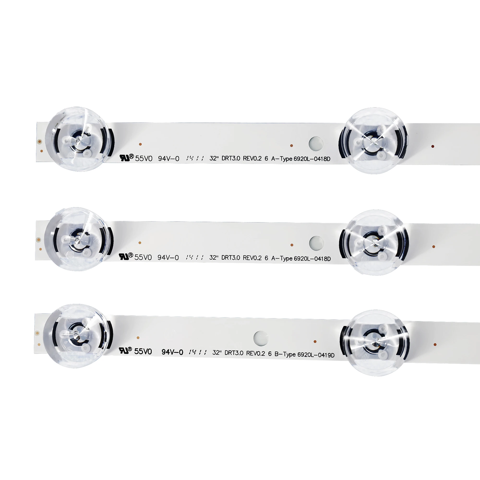 Светодиодная лента для LG 32LB5800 32LF560V LGIT UOT A B 6916L-1974A 1975A 6916L-2223A 2224A Innotek DRT 3,0 32 WROOEE 0418D 0419D, 3 шт.