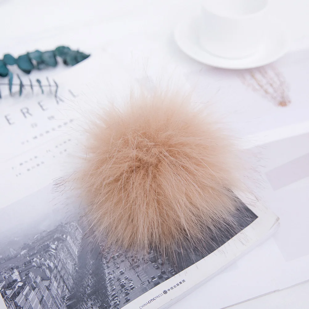 

18PCS Fluffy Pompom DIY Pompoms Knitting Accessories for Hats Shoes Scarves Bags Keychain Charms