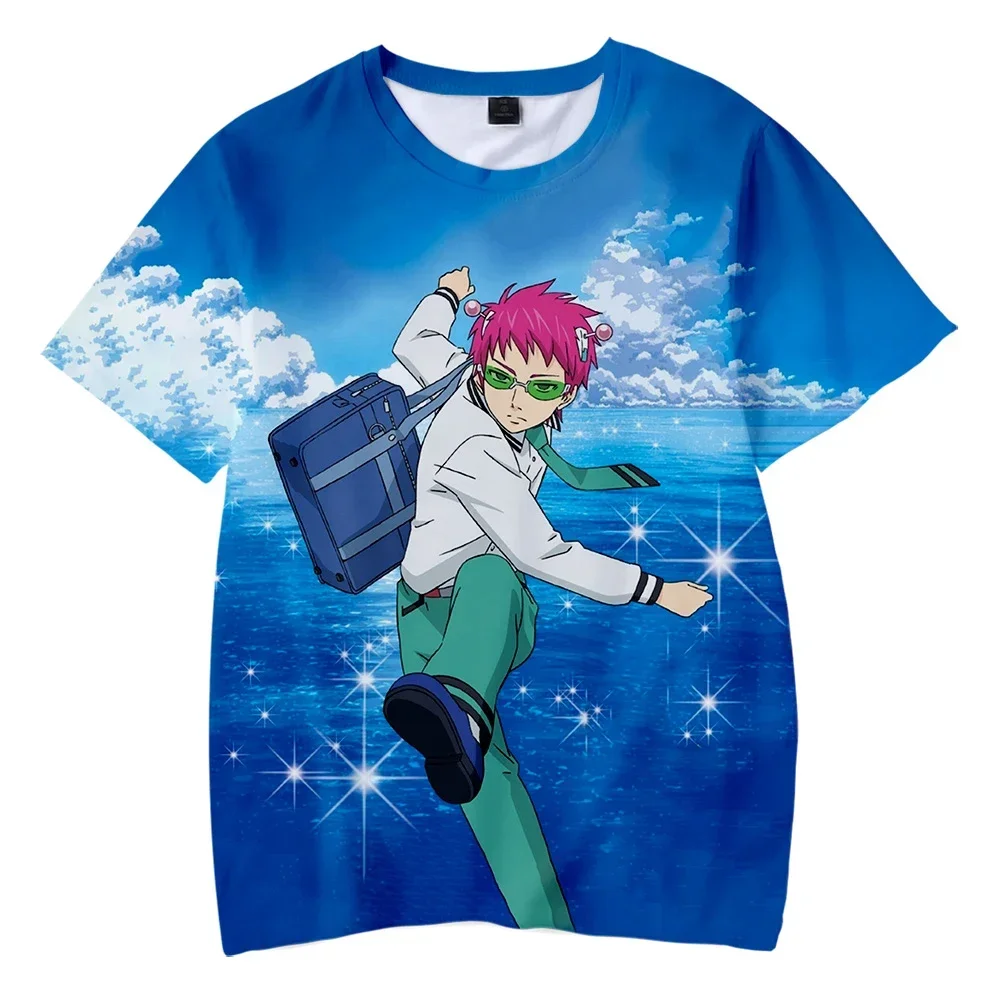 Фото Футболка Saiki Kusuo No Sai-Nan с принтом для мужчин/женщин/детей Harajuku, забавная футболка, костюм, летние кавайные японские топы унисекс в стиле аниме №1