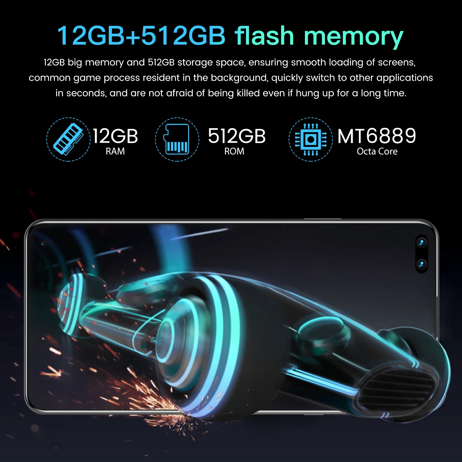 global version 7 2 inch screen 5g smartphone with 12gb512gb large memory for huawei mate 45 pro cellphone samsung mobile phone free global shipping