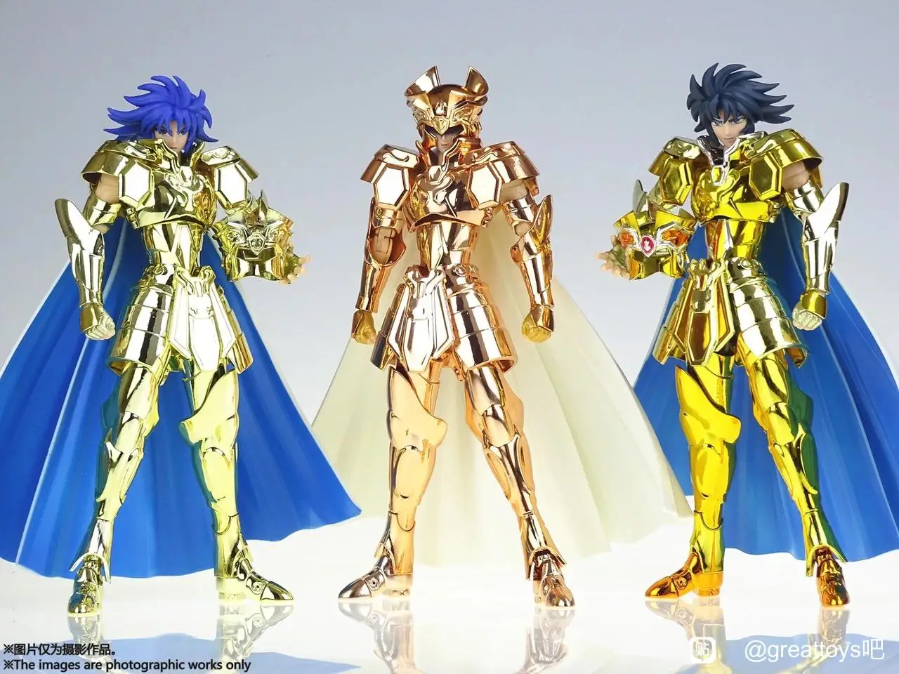 

In Stock CS Model Saint Seiya Myth Cloth Gemini Saga Gold Knights of the Zodiac Metal Armor With Galaxian Explosion effect Toys