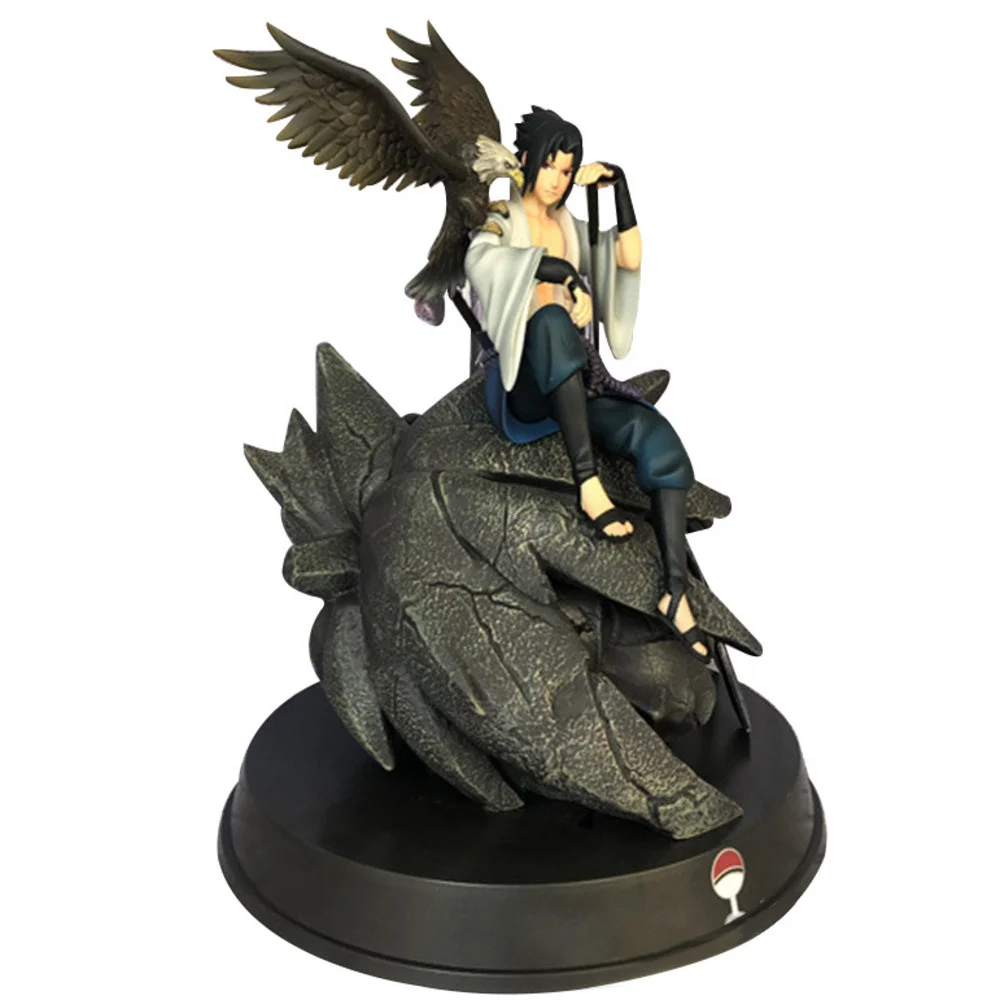 Shippuden Final Valley Hawk Team Uchiha Sasuke Uchiha Itachi Anime Model Gk Action Figure 35cm Statue Toys For Kid