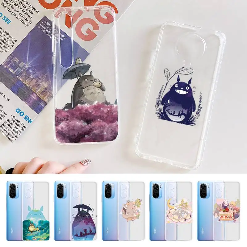 

Japan Anime Totoro Phone Case for Samsung S20 S10 lite S21 plus for Redmi Note8 9pro for Huawei P20 Clear Case
