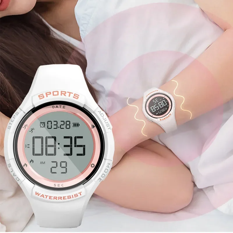 

Smart Watch Digital Women Men Student Watch Vibrating Alarm Clock Endurance 15 Days Swimming Waterproof Sports Fitness Watches