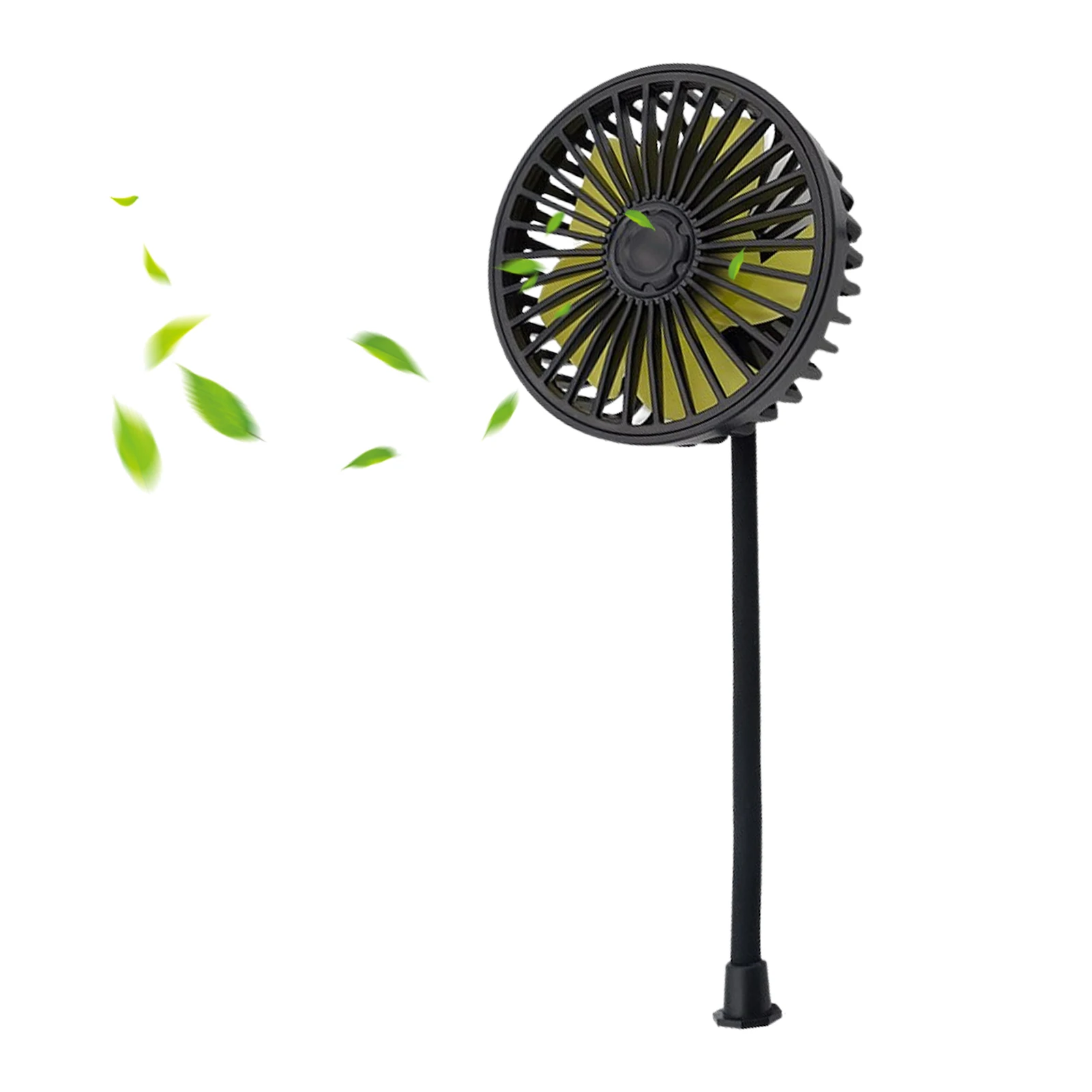 

Portable Vehicle Fan Portable Car Cooling Fan 5V Cooling Air Small Personal Fan Adjustable Head Vehicle Fan Rechargeable USB Fan