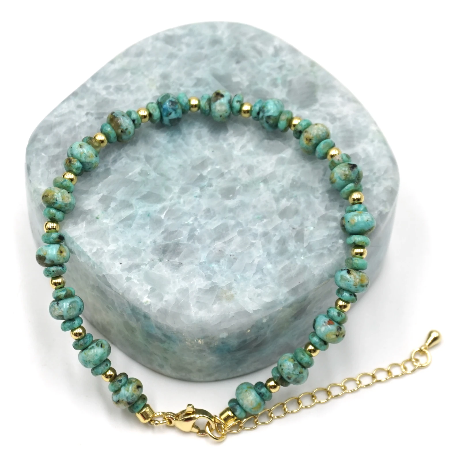 1 шт. новый стиль африканские бирюзовые бусины регулируемый браслет для женщин и