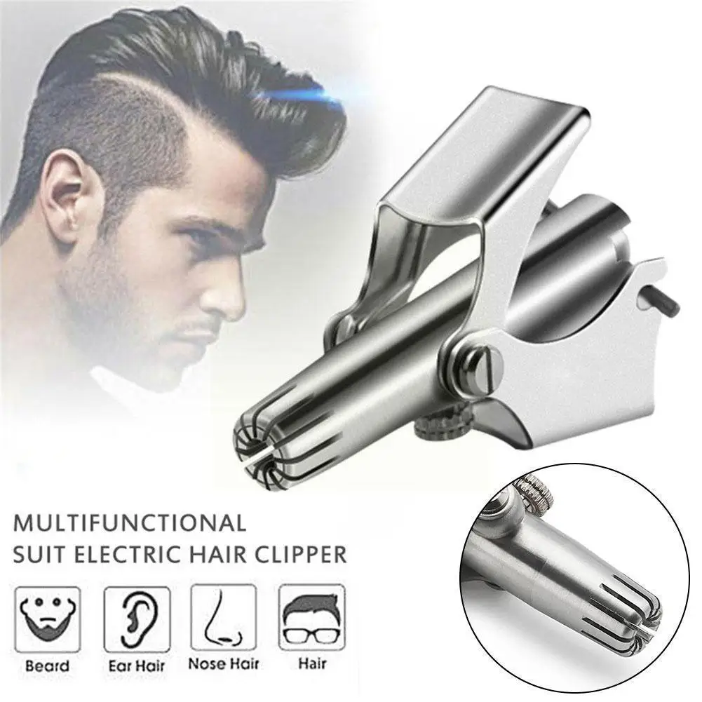 

Nose Hair Trimmer Portable Vibrissa Manual Nose Portable Trimmer Hair Steel Cutter Nose Washable Nasal Shaver V2a5