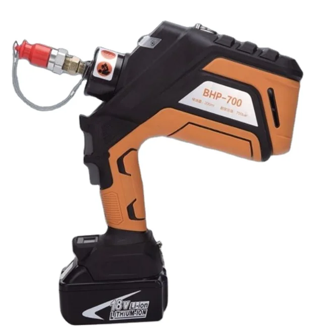 

Rechargeable battery hydraulic pump for cutting, crimping