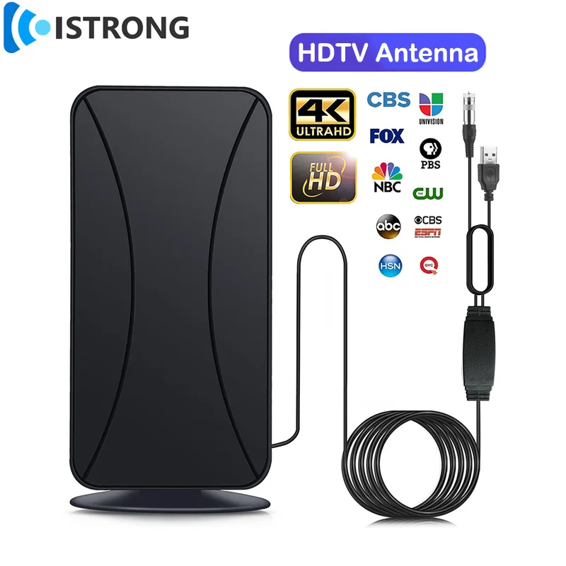 

Digital TV Antenna Home Outdoor 4K 1080P HD Booster DVB DMB ISDB ATSC Signal Receiver Amplifier Indoor Smart TV Box Free Channel