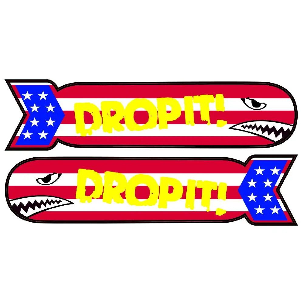 

38x8cm Funny Shark Waterproof Vinyl Decal Sticker for Rowing Fishing Boat Kayak